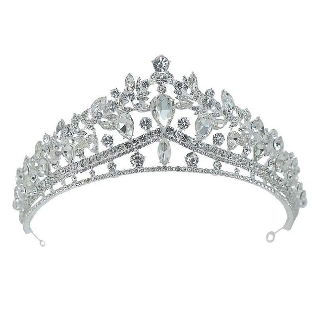 Srebrna Tiara I Korona Dla Kobiet Kryształowa Królowa Korony Rhinestone Księżniczka Tiary Dla 