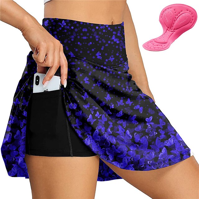 Women's Cycling Skort Skirt Bike Skirt Bottoms Race Fit Mountain Bike