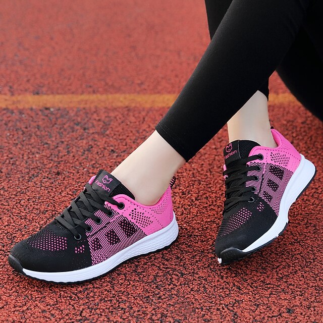 Women's Sneakers Running Shoes Athletic Nonslip Flyknit Cushioning