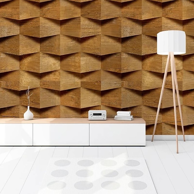  3d drewna mural tapety naklejki ścienne obejmujące druku peel and stick pcv/winyl materiał samoprzylepne/klej wymagane dekoracje ścienne ścienne mural do salonu sypialnia