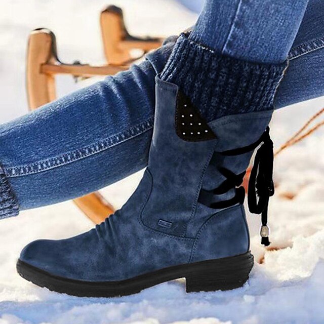 Women's Boots Snow Boots Combat Boots Sweater Boots Outdoor Daily Mid ...