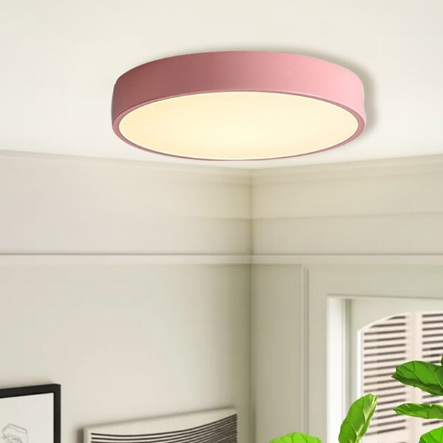  مصباح سقف led معكرون قابل للتعتيم 40 سم / 50 سم / 60 سم أضواء السقف لغرفة المعيشة وغرفة النوم والمكتب 110-240 فولت