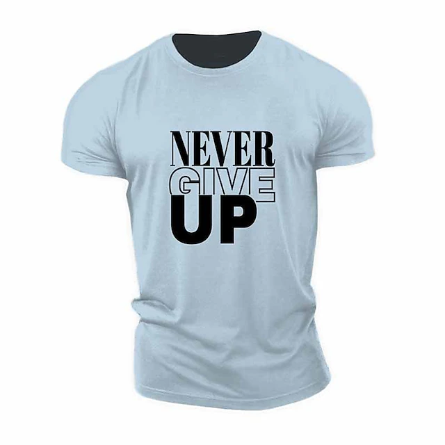 Men's T shirt Tee Casual Style Classic Style Cool Shirt Letter Crew ...