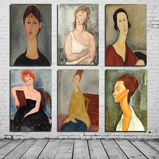  Modern Amedeo Modigliani Best Canvas Painting Posters And Prints Wall Art Pictures For Living Room Home Wall Decor