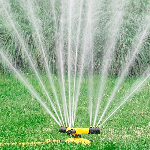  Automatischer rotierender Sprinkler, 360°-Bewässerungswerkzeuge für Rasen, Düse für die Gartenbewässerung, Bewässerungsgeräte, Gartenarbeit &Ampere; Rasen liefert