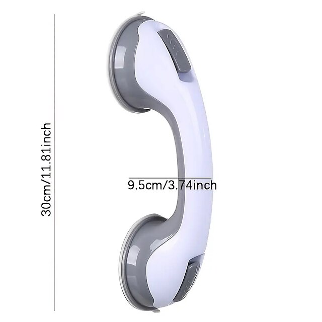  Shower Caddy Toilet Bathroom Armrest Suction Cups Non Slip Large Glass Doors And Windows Sliding Door Suction Cups Non Punching Non Marking Handle