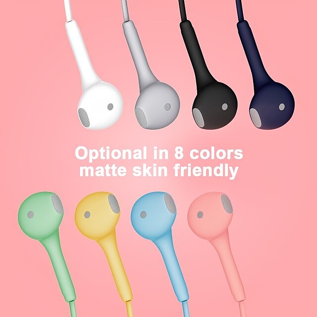  Wired Headphones For 3.5mm/0.1377in Devices Multi-color Macaron Color Portable Sport 8 Colors Earphone Wired Super Bass With Built-in Microphone 3.5mm In-Ear Wired Hands Free For Smartphones