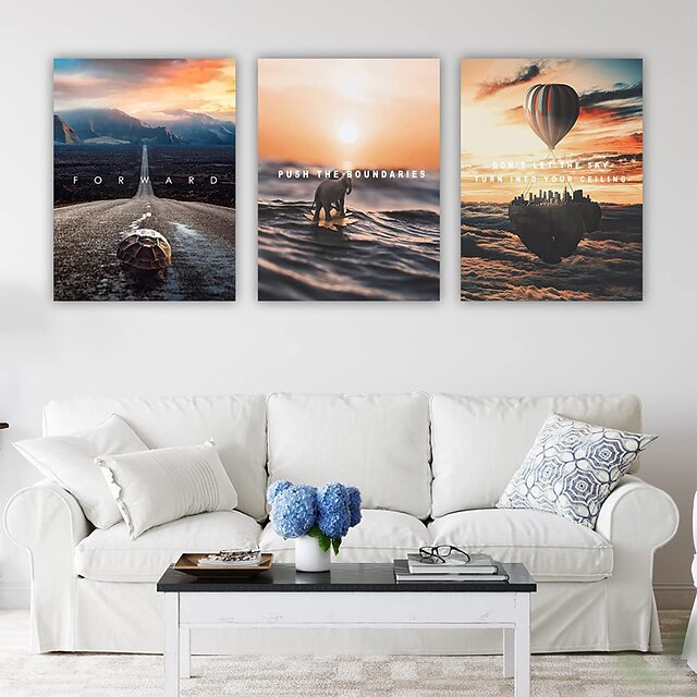  Motivational Posters Inspirational Wall Art Canvas 3 Pieces Grind Hustle Canvas Framed Wall Art Inspirational Landscape Painting Prints Poster Wall Decor Modern Home Decor Pictures