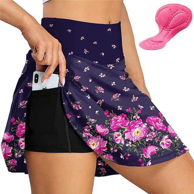 Women's Cycling Skort Skirt Bike Skirt Bottoms Race Fit Mountain Bike