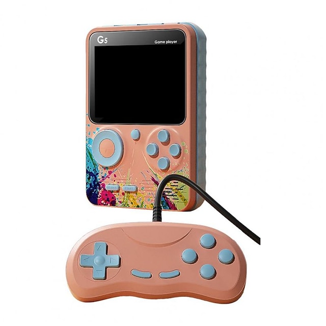  Console di gioco G5 Dispositivo di gioco classico da 500 giochi Lettore di gioco portatile ergonomico con schermo da 3,0 '' per regalo per bambini Console per videogiochi, regalo di compleanno di