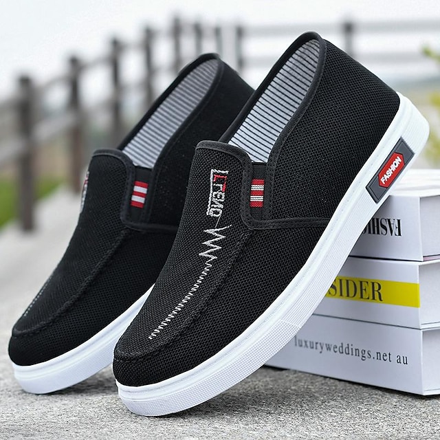  adidași casual din pânză albastră pentru bărbați, cu talpă de cauciuc albă, pentru o purtare confortabilă de zi cu zi
