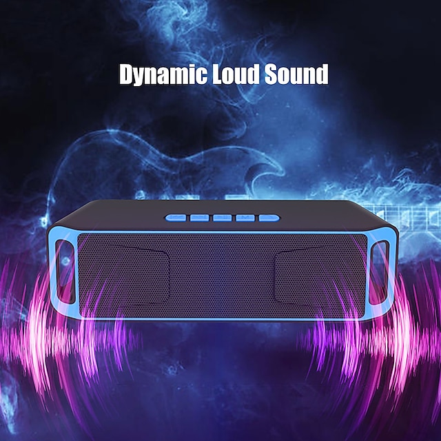 Portable Wireless Bluetooth Speakers Built-in 1800mAh Battery Power Bank Outdoor Portable TWS ...