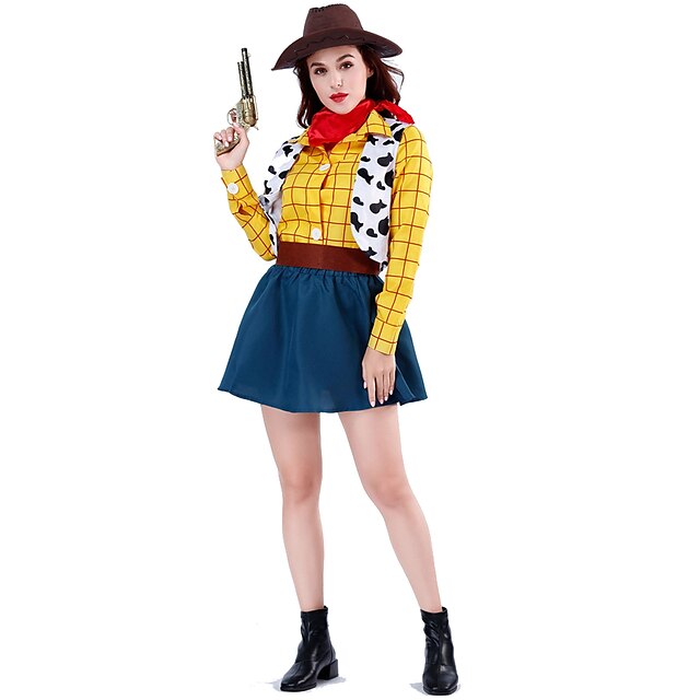 Toy Story Cowgirl Cowboy Woody Cosplay Costume Halloween Group Couples