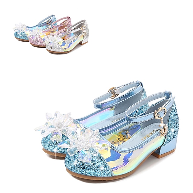  sapatos de cristal para meninas sapatos de princesa cinderela sapatos de couro infantis para meninas sapatos simples sapatos de salto baixo para crianças atacado direto da fábrica