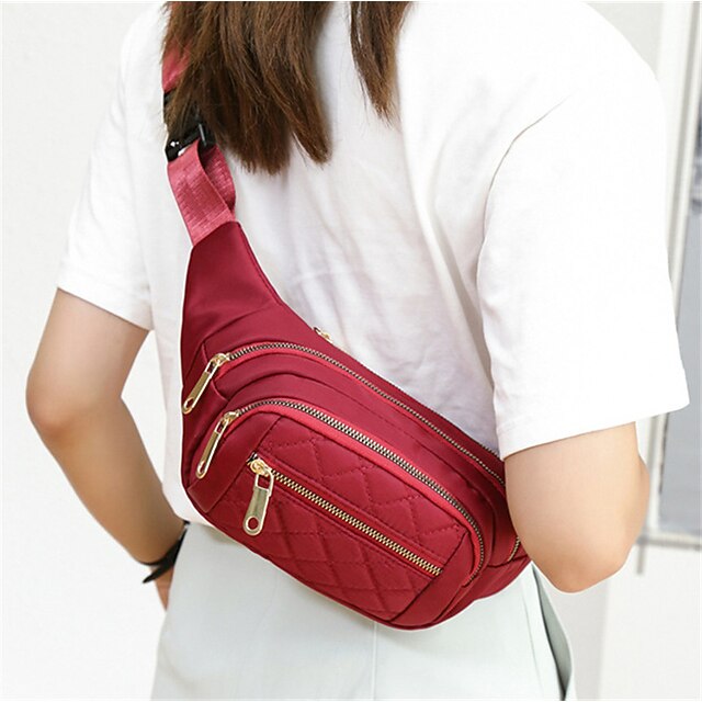 Women's Crossbody Bag Fanny Pack Chest Bag Nylon Outdoor Daily Zipper