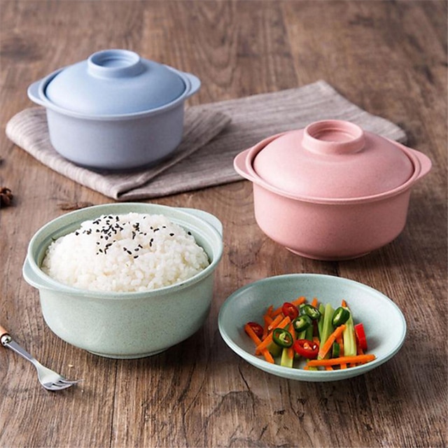  миски для лапши быстрого приготовления с крышками, суп, миски для горячего риса, контейнер для еды для студентов в японском стиле, здоровая посуда, миска, посуда