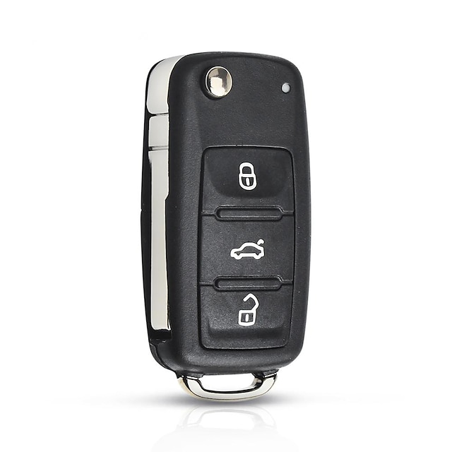  klíčenka bezklíčový dálkový ovladač výměna klíče od auta 3 tlačítka pro volkswagen golf mk6 polo beetle caddy cars