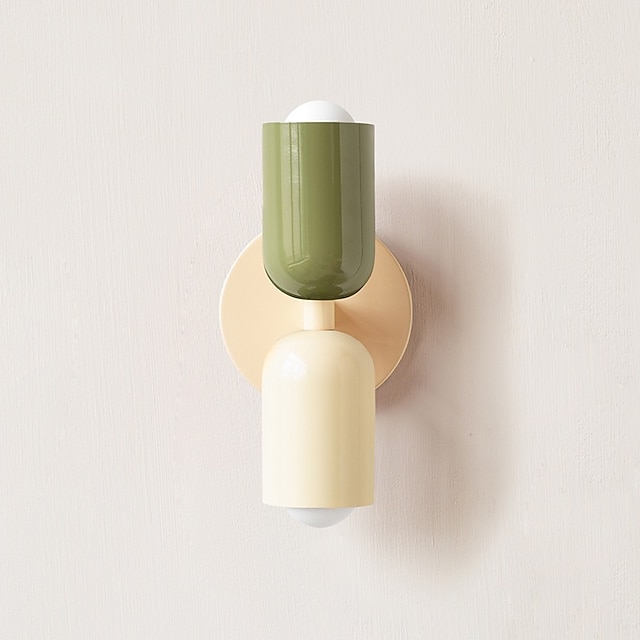  lampade da parete a led minimalismo in rame su e giù luce bianca calda 5w 3000k applique da parete moderno stile contemporaneo soggiorno camera da letto sala da pranzo applique da parete in metallo