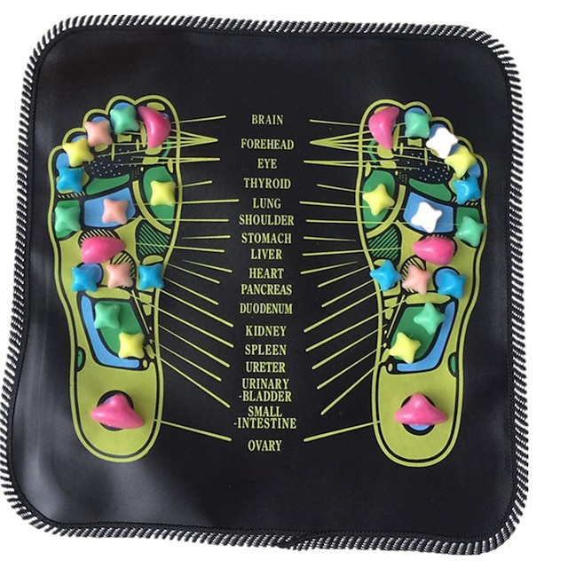  Masajeador de pies, reflexología, pie de piedra para caminar, aliviar el dolor de piernas, fisioterapia, cuidado de la salud chino, alfombrilla de acupresión, masajeador