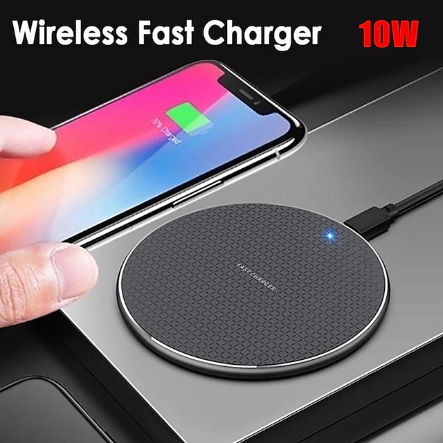  Slim Wireless Charger, 15W Fast Wireless Charging Pad Compatible with iPhone 14/13/12/12 Pro Max/12 Mini/11/XR/X/8 Plus, Samsung Galaxy S21/S20 Ultra/S10/S9/Note 10, Pixel 7/6 Pro/5/4 XL