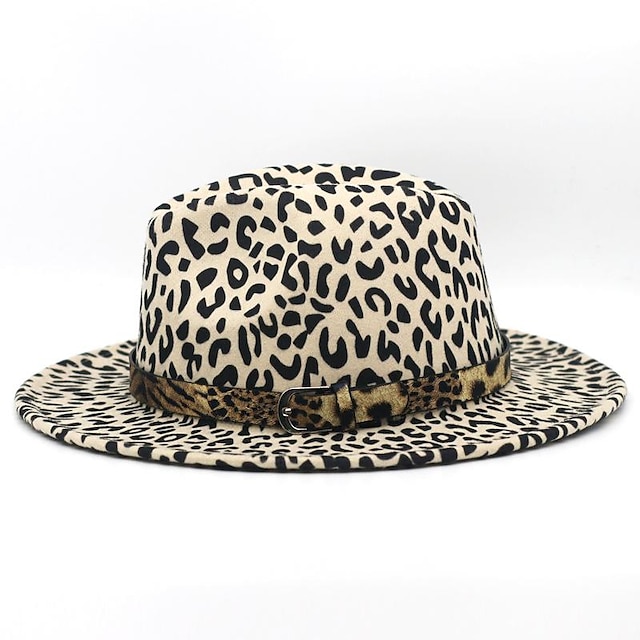  chapéus de lã acrílico fedora outono chapéu de casamento formal coquetel real astcot luxo com leopardo headpiece headwear