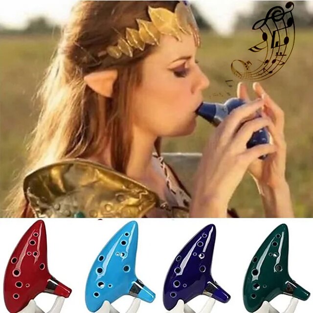12 Hole Ocarina Ceramic Alto C Legend Of Ocarina Flute Music Instrument 8
