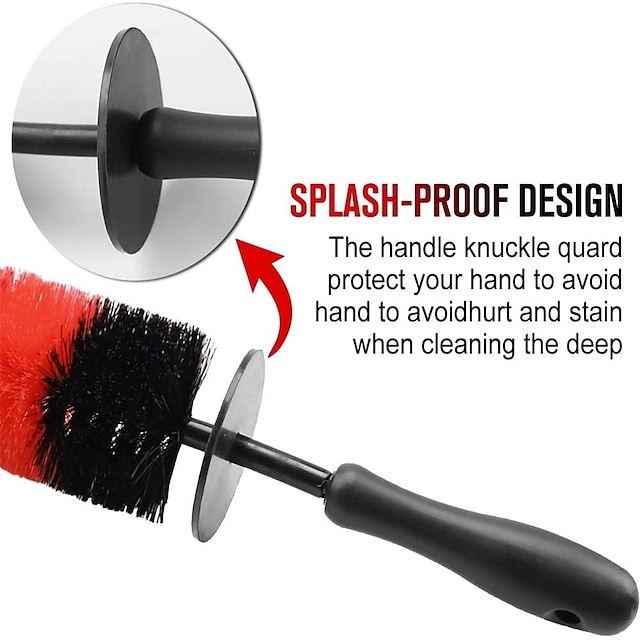 Wheel Brush Easy Reach Rim Tire Cleaner Brush 16.5 Long Soft Bristle Car  Detailing Brush Multipurpose use for cleaning Wheels Rims Exhaust Tips  Vehicle Engine Motorcycles Bike No Scratches 2023 - US $19.79