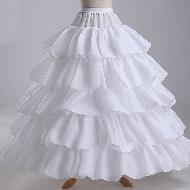  Rococo Victorian Petticoat Hoop Skirt Under Skirt Crinoline Bridal Audrey Hepburn Women's Cosplay Costume Party / Evening Prom Skirt
