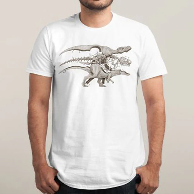 Men's Plus Size Big Tall T shirt Tee Tee Crewneck White Short Sleeves Outdoor Going out Print Dinosaur Graphic Prints Clothing Apparel Cotton Blend Streetwear Stylish Casual2