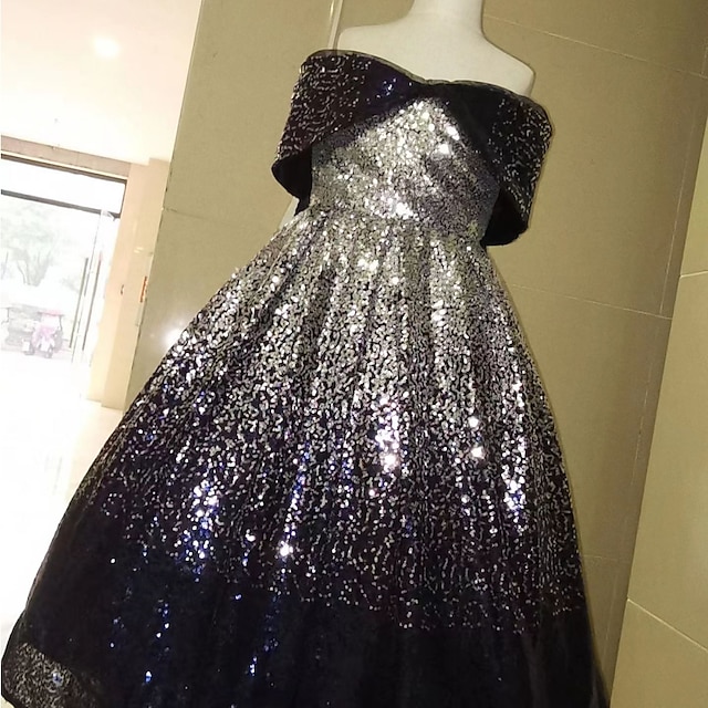 Kids Little Girls' Off Shoulder Dress Gradient Sequin Solid Colored A Line  Dress Party Special Occasion Birthday Sequins Lace Ruched Maxi Short Sleeve  Elegant Princess Beautiful Dresses 3-12 Years 2023 - US $93.99