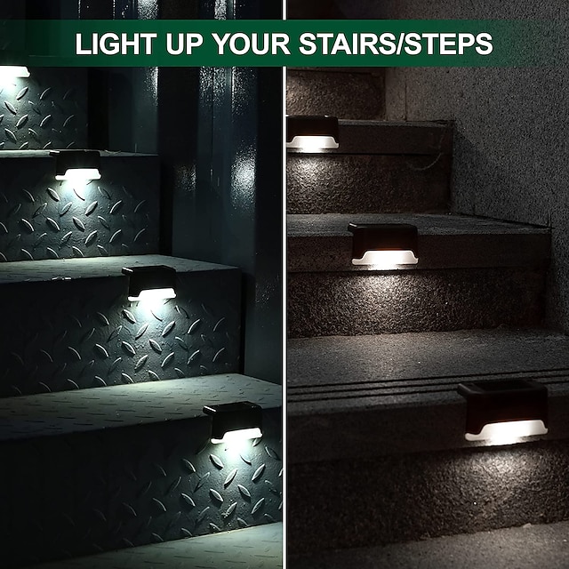 Lampade Solari Di Ricambio 4 Pezzi – Luce LED 4x7cm – IP44 Impermeabile Per Esterno Giardino E Sentieri