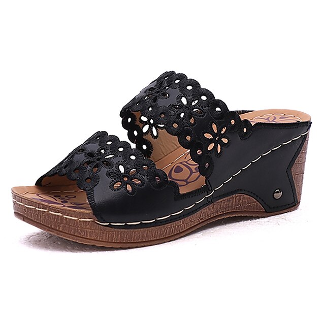 Women's Wedge Sandals Platform Sandals Plus Size Outdoor Slippers Beach ...