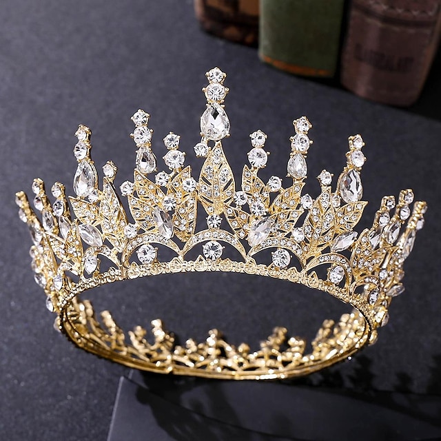  Silver Tiara and Crown for Women Crystal Queen Crowns Rhinestone Princess Tiaras for Girl Bride Wedding Hair Accessories for Bridal Birthday Party Prom Halloween Cos-play Costume Christmas