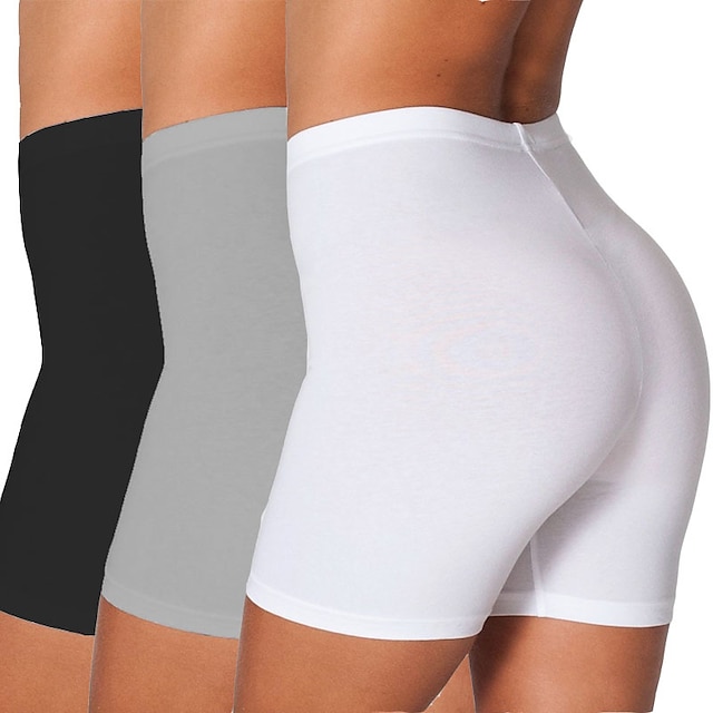 Women's Biker Shorts Short Leggings Tummy Control Butt Lift Yoga Fitness Gym Workout Bottoms Dark Grey Black White Spandex Sports Activewear Stretchy Skinny
