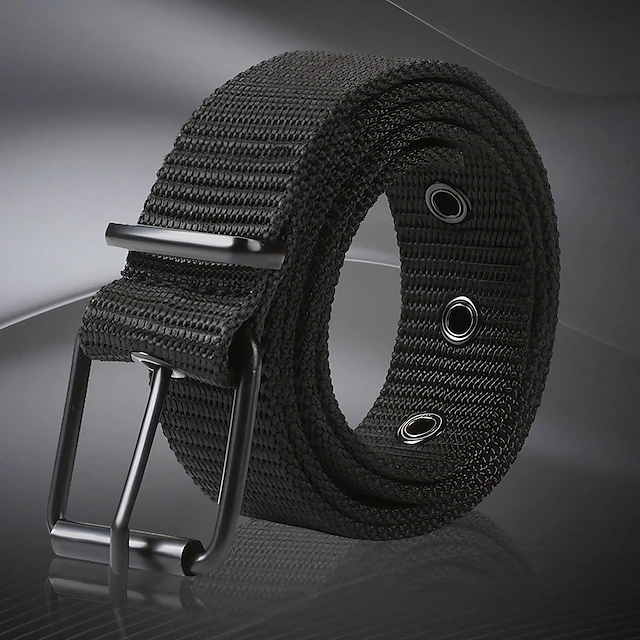 Men's Belt Tactical Belt Nylon Web Work Belt Black Blue Canvas Stainless Steel / Iron Military Army Plain Daily Wear Going out Weekend 8