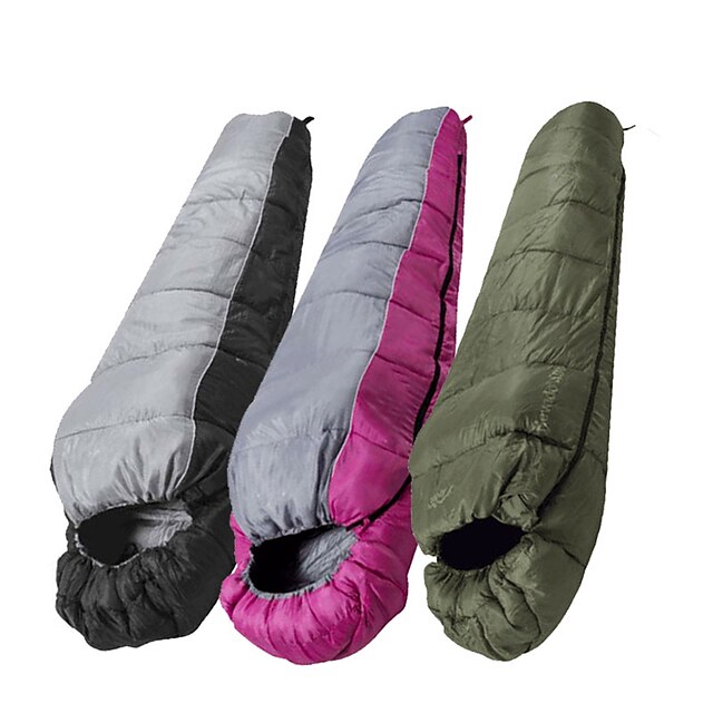  Schlafsack Draussen Camping Rechteckiger Schlafsack für Erwachsene 10-20 °C Einzelbett(150 x 200 cm) Hohlbaumwolle warm halten Windundurchlässig Regendicht Atmungsaktiv Langlebig / Ganzjährig zum