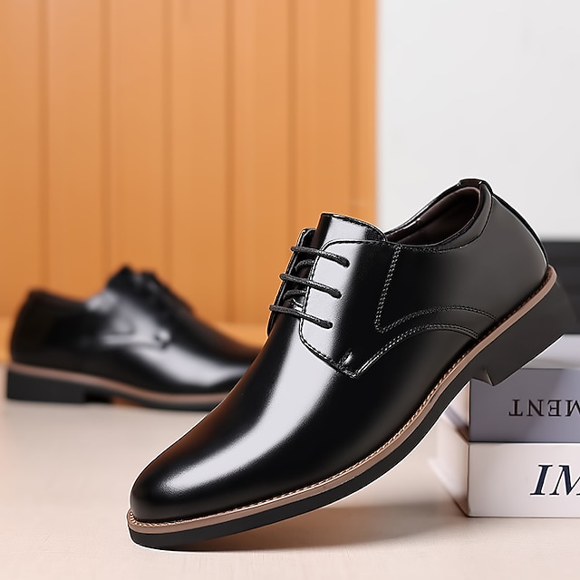 Chaussures Oxford Homme En Cuir - Brogues Habillées, Semelle Antidérapante, Pour Affaires/mariage