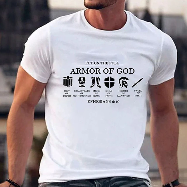 Men's Plus Size Big Tall T shirt Tee Tee Crewneck Black White Navy Blue Short Sleeves Outdoor Going out Print Letter Clothing Apparel Cotton Blend Streetwear Stylish Casual 6