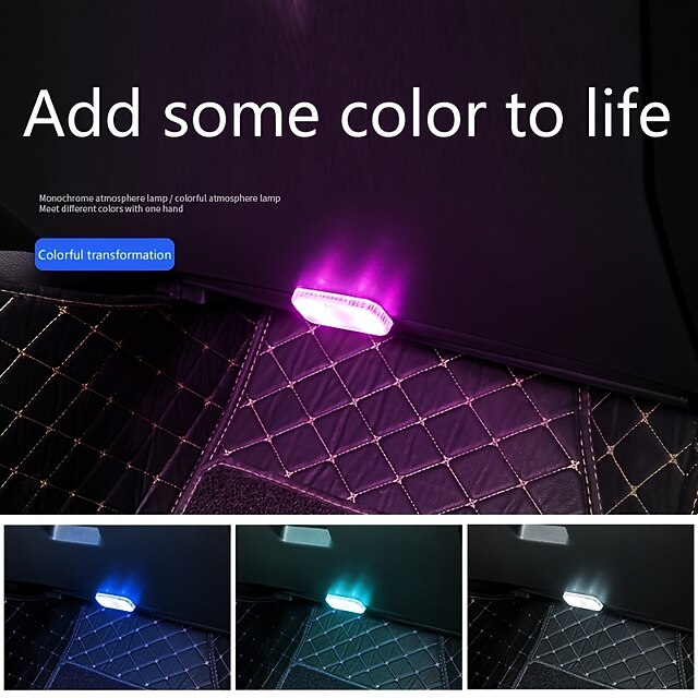 USB Charging Touch LED Light Car Mini LED Interior Mood Light USB
