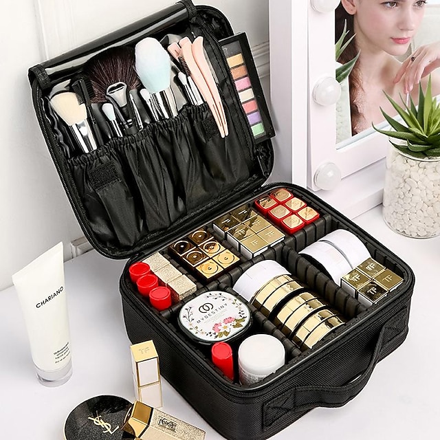  Make-up-Tasche, tragbar, einfach, niedlich, für Reisen, große Kapazität, multifunktionale Aufbewahrungstasche