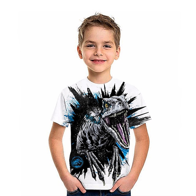  Mode Brief Muster gedruckt Kurzarm T-Shirt Mode 3D bedruckte bunte Hemden für Jungen und Mädchen