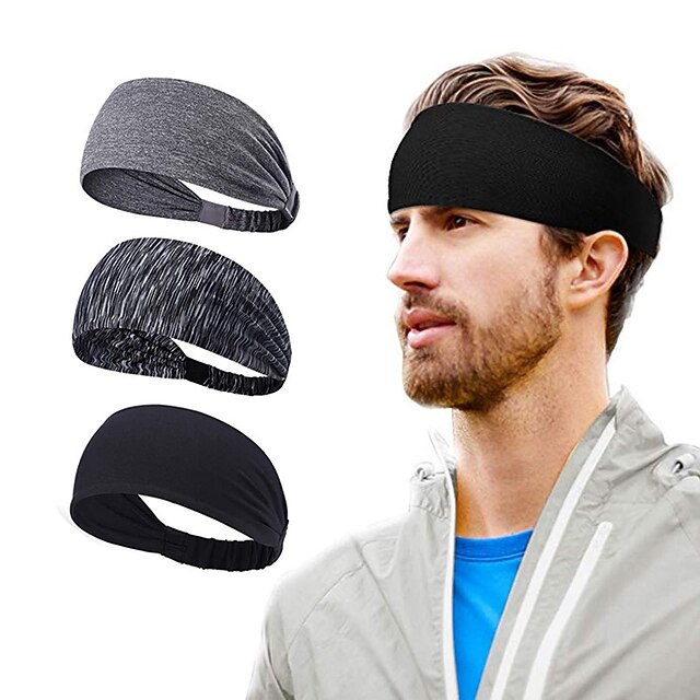 Men's 1 PCS Headbands Sweatband Sports headband Bandana Hairband Breathable Soft Sweat wicking Mask Streetwear Outdoor 9