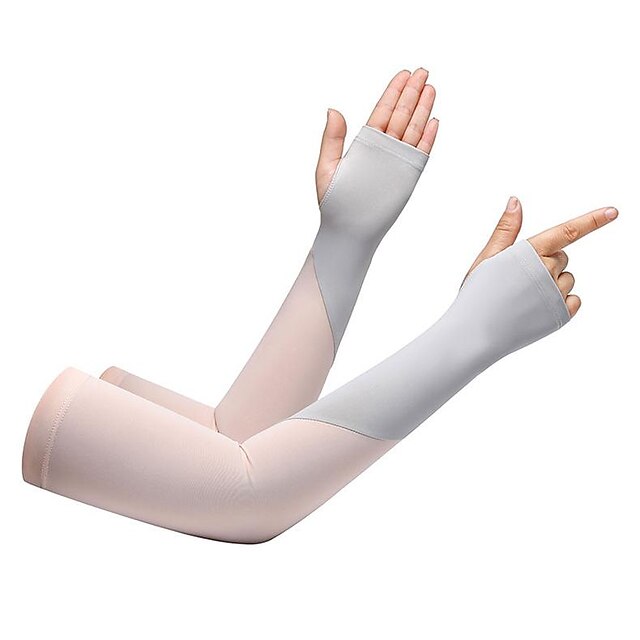  sunscreen sleeves women's summer thin and long ice silk gloves for riding and driving ice sleeves anti-ultraviolet
