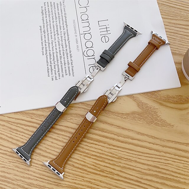  Compatible with Apple Watch band 38mm 40mm 41mm 42mm 44mm 45mm 49mm Adjustable PU Leather Strap Replacement Wristband for iwatch Series Ultra 8 7 6 5 4 3 2 1 SE
