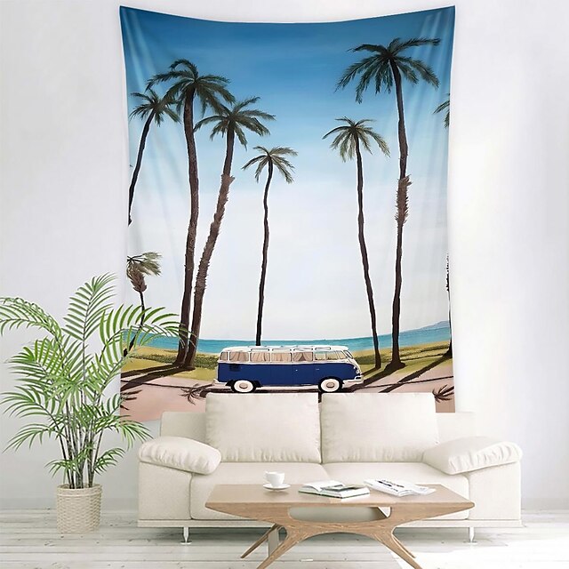  Landscape Wall Tapestry Travel Ocean Art Decor Blanket Curtain Hanging Home Bedroom Living Room Decoration