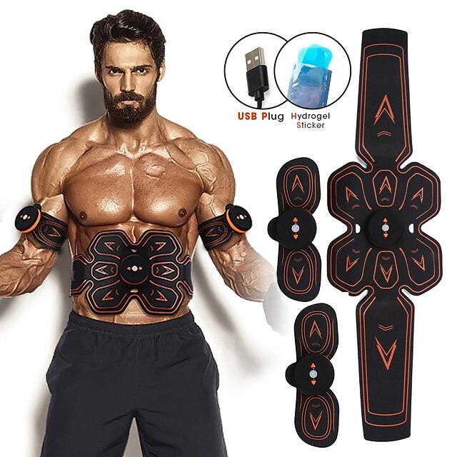  EMS ABS Rechargeable Wireless Abdominal Muscle Stimulator Smart Fitness Massage Sticker Weight Loss belt Body Slimming belt