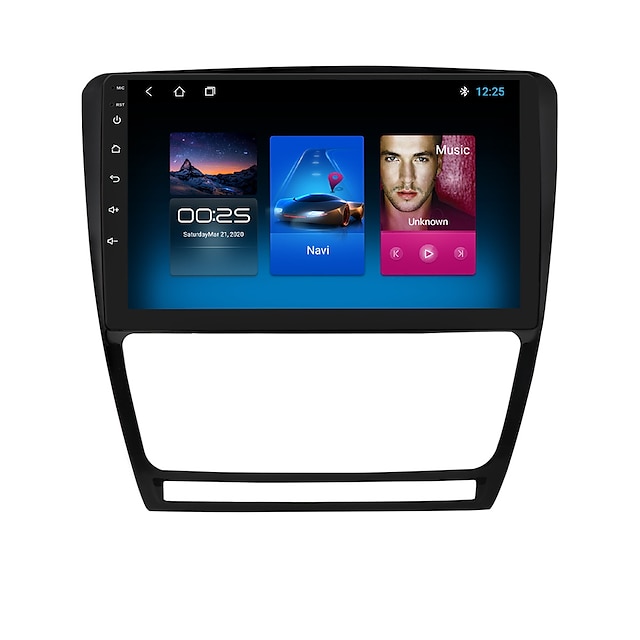  2din 10 cal android 10.0 samochodowe stereo radio multimedialny odtwarzacz wideo dla volkswagen skoda octavia 2 a5 2008-2013 nawigacja
