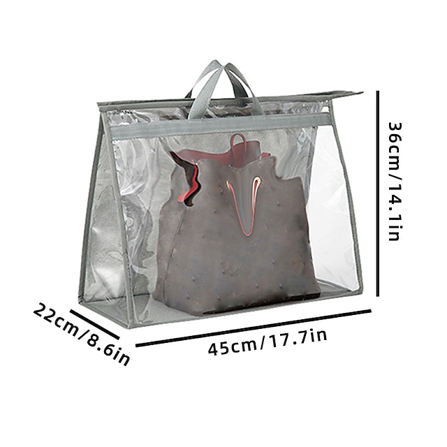 Handbag Storage Bag Organizer Dust Bags Purses Handbags Anti-dust Closet  Clear Purse Protector Storage Bag