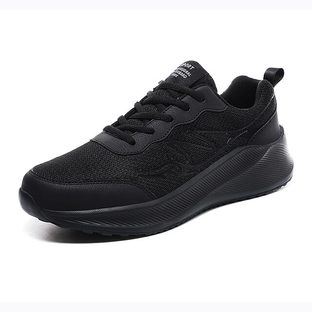 Men's Sneakers Sporty Look Sporty Athletic Walking Shoes Elastic Fabric Breathable Black Gray Fall