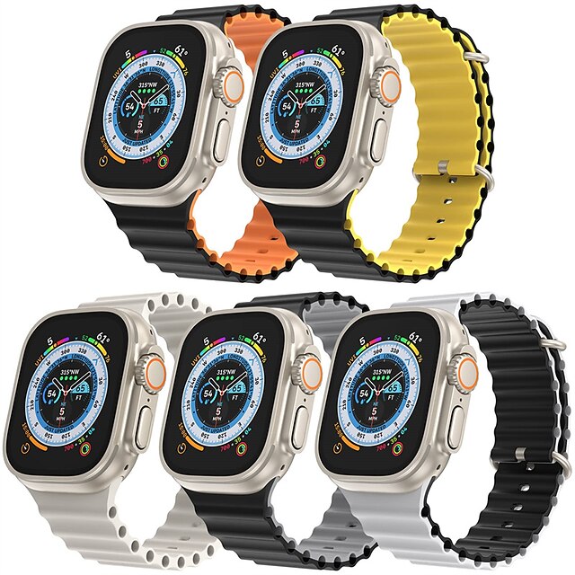 5 paczek zespół oceaniczny Kompatybilny z Pasek do zegarka Apple Watch